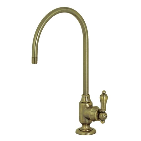 KINGSTON BRASS KS5193BAL Heirloom Single-Handle Water Filtration Faucet, Antique Brass KS5193BAL